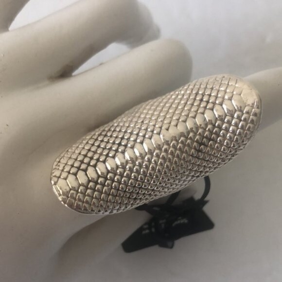 E&L Israel Sterling Silver Electroform Statement Structured Ring Sz.6 - Picture 4 of 12